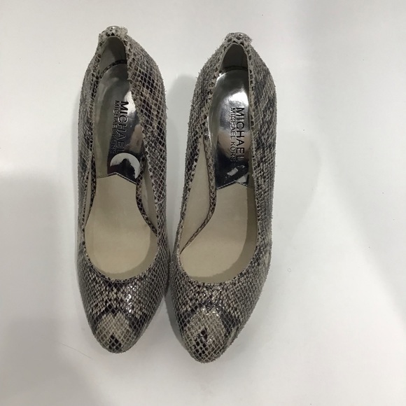 MICHAEL Michael Kors | Snakeskin Platform Pumps~8 - Picture 2 of 7
